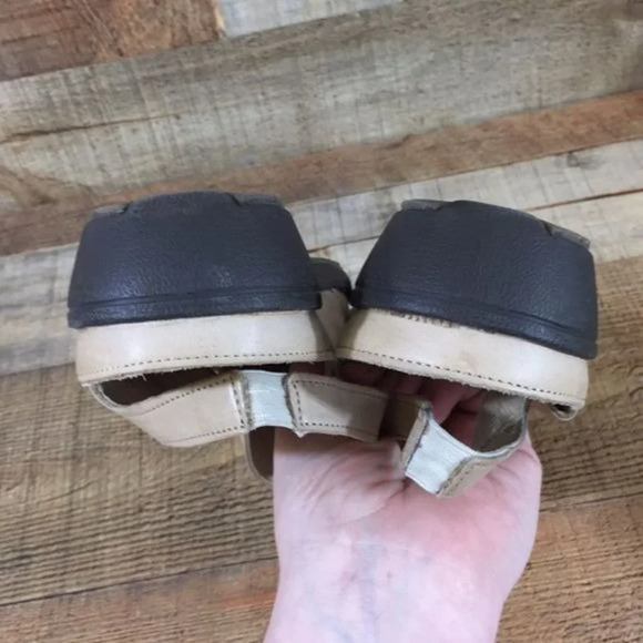 Spring Step Shoes Womens 41 Cream Cut‎ Leather Slingback Comfort Flats 9.5-10 - Picture 11 of 12